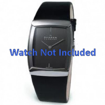 Bracelet de montre Skagen 584LSLM Cuir Noir 28mm